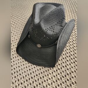 Black Woven Cowboy Hat